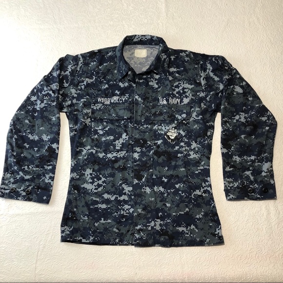 US Navy Issue NWU Blue Digital Camo Shirt