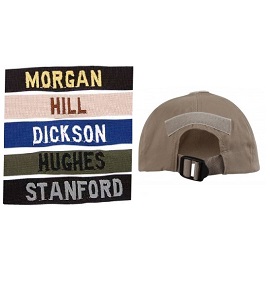 Cap on sale name tape