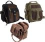 Canvas & Leather Travel Shoulder Bag