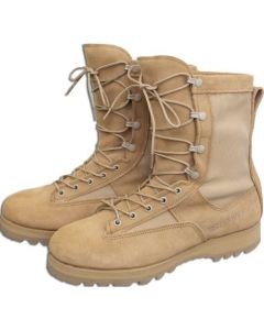   U.S.G.I. TAN COLD WEATHER COMBAT BOOTS -USED