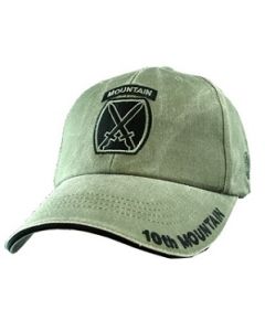 Vintage OD US Army 10th Mountain Division Ball Cap