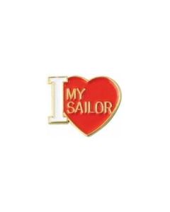 I Love My Sailor Lapel Pin
