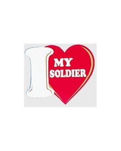 I Love My Soldier Sticker