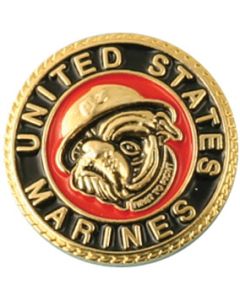 Marine Bull Dog Hat Pin
