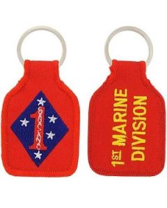 1st Marine Division Embroidered Key Chain