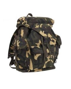 Kids Army Style Camo Canvas Rucksack