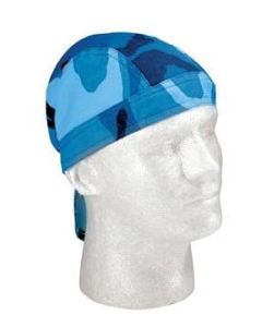 Blue Camo Headwrap