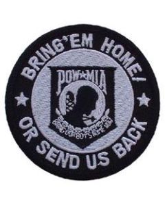POW MIA Eagle Patch Set of Small and Large Iron on Patches by Ivamis Patches