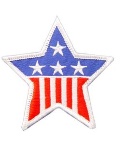 American Flad Embroidered  Star Patch