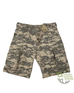 ACU Digital Camo Vintage Paratrooper, Six Pockets - Cargo Shorts