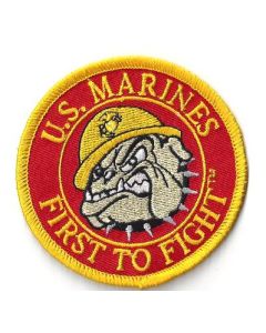 USMC Bulldog Patch - First to Fight