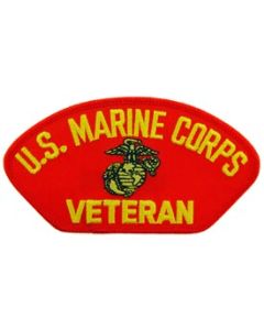 USMC Veteran Patch - Red