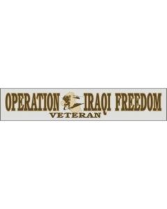 Iraq Bumper Sticker Veteran Decal