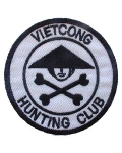 Viet Cong Hunting Club Patch - Black & White
