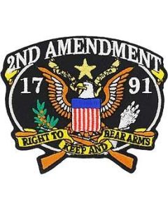 2nd Amendment 1791 Right to Keep and Bear Arms Embroidered Patch