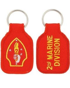 USMC 2nd Division Embroidered Key Chain