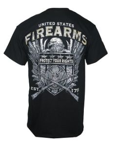 2nd Amendment - Firearms Foil Print T-Shirt