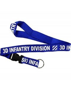 3rd Infantry Division Lanyard Keychain - Neck Strap Key Ring 