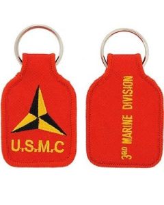 3rd Marine Division Embroidered Key Chain