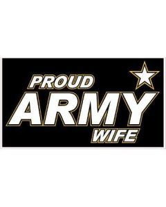 Proud Army Wife Decal