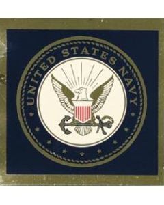 Navy Insignia Gold Metallic Sticker