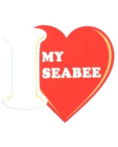I Love My Seabee Decal
