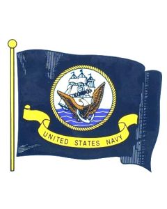 U.S. Navy Wavy Flag Decal