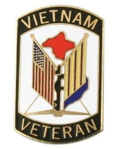 Vietnam Veteran Shield Lapel Pin