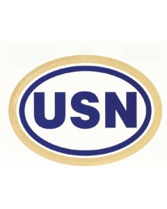 USN Oval Euro Sticker