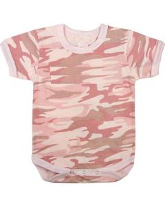 Soft Pink Camo Baby Outfit