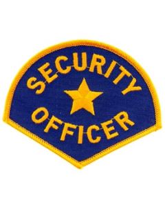 Blue & Gold Security Officer Patch