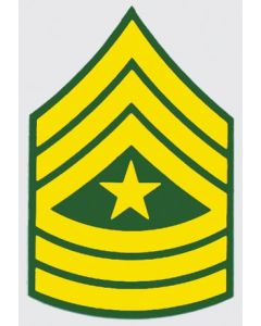 U.S. Army E-9 Sgt. Major Decal