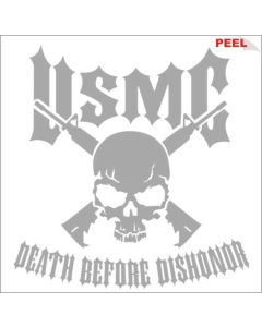 USMC Death Before Dishonor Window Sticker