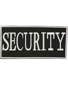 Security Back Patch - Black and White
