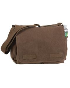 Brown Canvas Messenger Bag