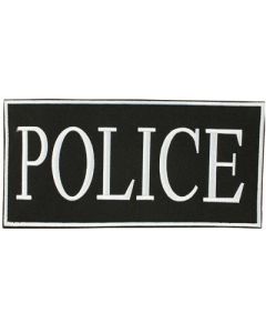 Hook and Loop Police Front Patch 4 X 2
