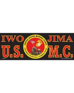 U.S.M.C. IWO JIMA- Bumper Sticker
