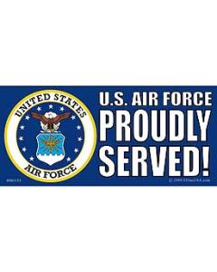 Proudly Served! U.S. Air Force Sticker