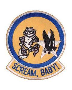 USN Scream Baby Tomcat Patch