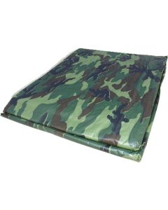 Camouflage Reinforced Rip-Stop Polyethylene Tarp 6ft x 8ft 