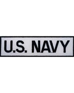 U.S. Navy Tab Patch (white/black)