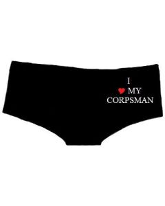 I Love My Corpsman, 90% Cotton, 10% Lycra - Hot Shorts