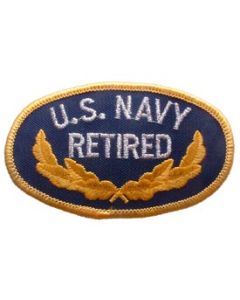 Embroidered U.S. Navy Retired Patch