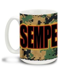 United States Marine Corps Crest Semper Fi - 15oz. Mug