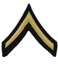 Enlisted Dress Blue Private Rank Male