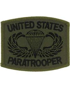 U.S. Od and Black Paratrooper Patch