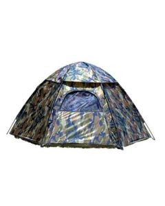 Camouflage Three-Person Hexagon Dome Tent