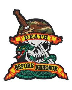 Death before Dishonor Skull and Snake Patch