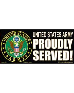 US Army proudly served decal