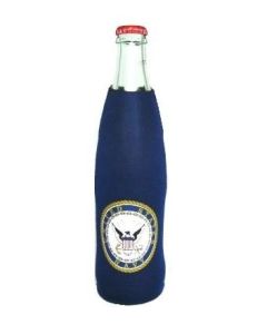 Navy Bottle Koozie